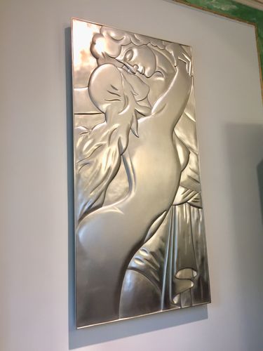 Wooden decorative panel - AMOUREUX - Christopher Guy - wall / metal look / home