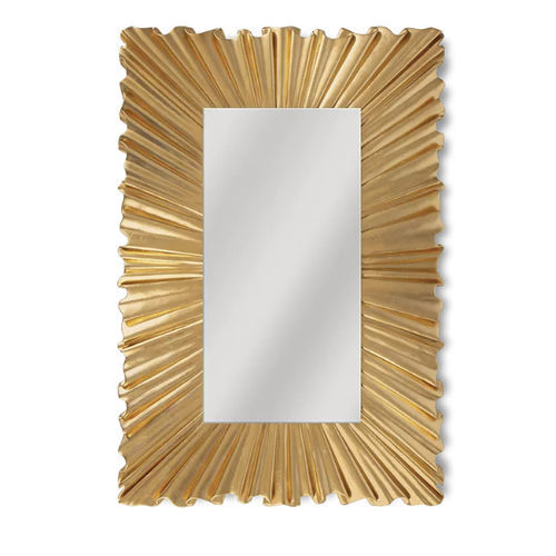 Wall-mounted mirror - RUFFLE - Christopher Guy - contemporary / rectangular / solid wood