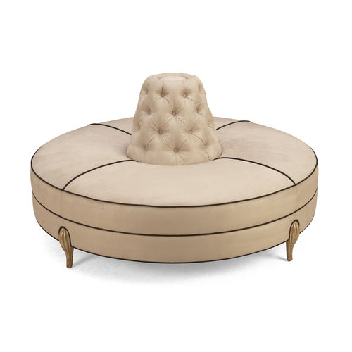 Round sofa - 60-0340 NO 16  - Christopher Guy - traditional / velvet / satin