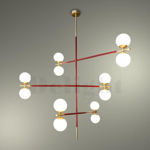 Contemporary ceiling light - ICARUS - Zefkilis Bros Co - Delight - blown glass / metal / LED