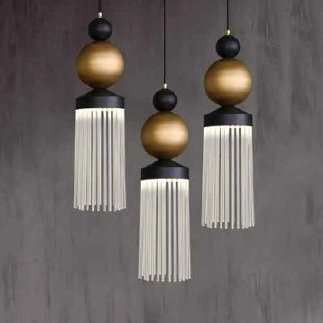 Pendant lamp - Lullaby - Zefkilis Bros Co - Delight - metal / crystal / contemporary