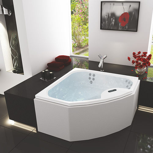 Corner bathtub - MICHIGAN: 670350 - HOESCH - medical / acrylic / 3-seater