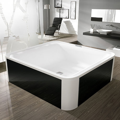 Square bathtub ERGO+ 6444 HOESCH freestanding / whirlpool / acrylic