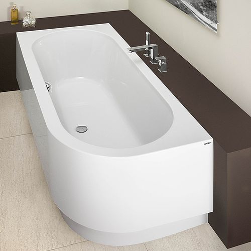 Corner bathtub HAPPY D. 6484 HOESCH freestanding / acrylic / white
