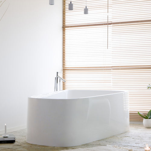 Free-standing bathtub - SINGLEBATH: 3698 - HOESCH - acrylic / double / white