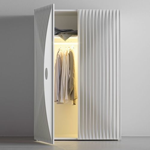 Original design wardrobe - BLEND  - CASAMANIA HORM - particle board / MDF / with swing doors
