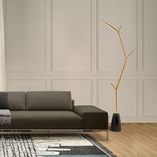 Floor-standing lamp - AIRA - CASAMANIA HORM - brass / marble / original design