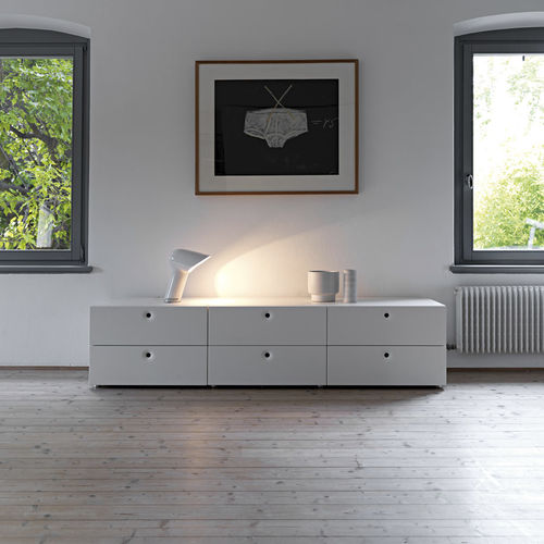 Contemporary chest of drawers - ANISH  - CASAMANIA HORM - particle board / wood veneer / lacquered wood