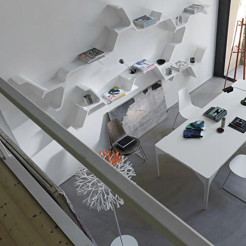 Wall-mounted shelf - SINAPSI - CASAMANIA HORM - modular / original design / polyurethane