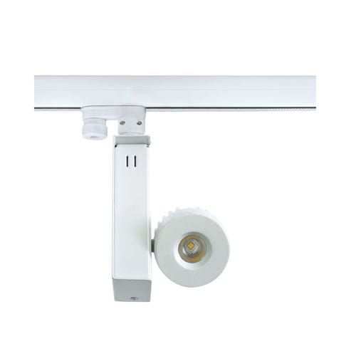LED track light - DIRI  - SECOM Iluminacion, - round / painted aluminum / commercial