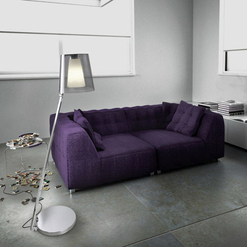 Floor-standing lamp - EMY - Leds-C4 - aluminum / polycarbonate / contemporary