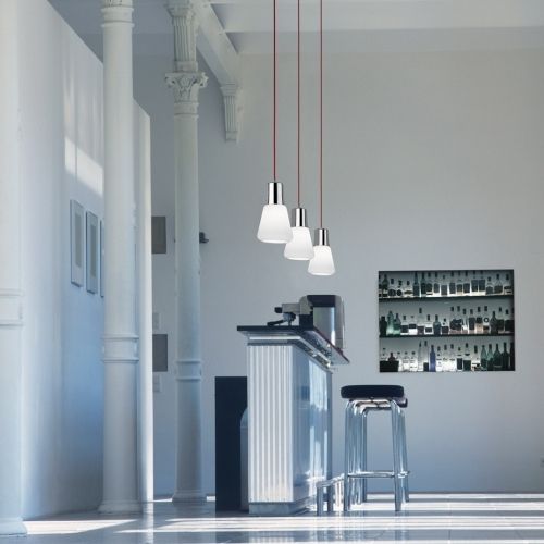 Pendant lamp - DROP - Leds-C4 - steel / glass / contemporary