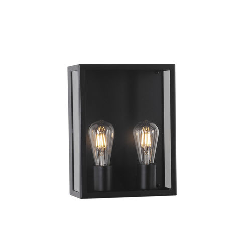 Contemporary wall light - POLO - psmlighting - outdoor / stainless steel / glass