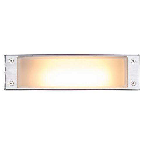 Contemporary wall light - STONE - psmlighting - outdoor / stainless steel / rectangular