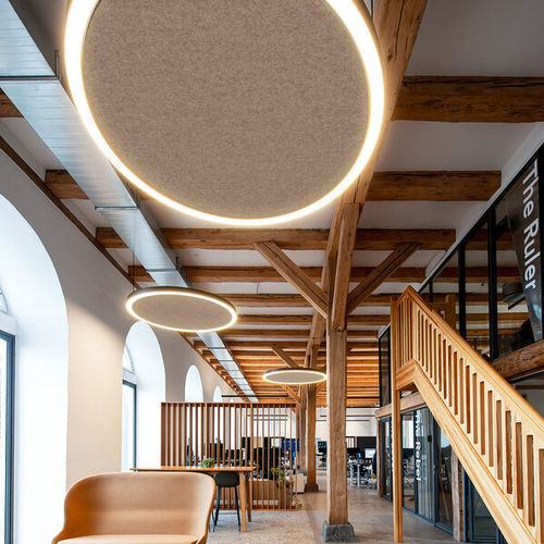 Contemporary ceiling light - MINO 60 - XAL - ring-shaped / aluminum / PMMA