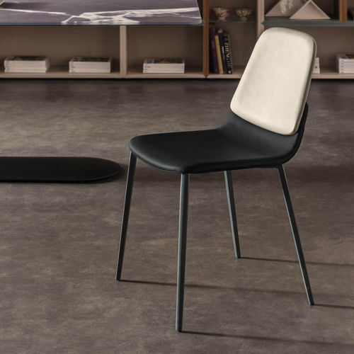 Contemporary chair - Ermes  - LAGO - indoor / fabric / synthetic leather