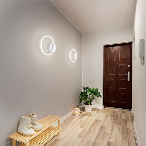 Contemporary wall light - GIOTTO - Fabas Luce - indoor / metal / methacrylate