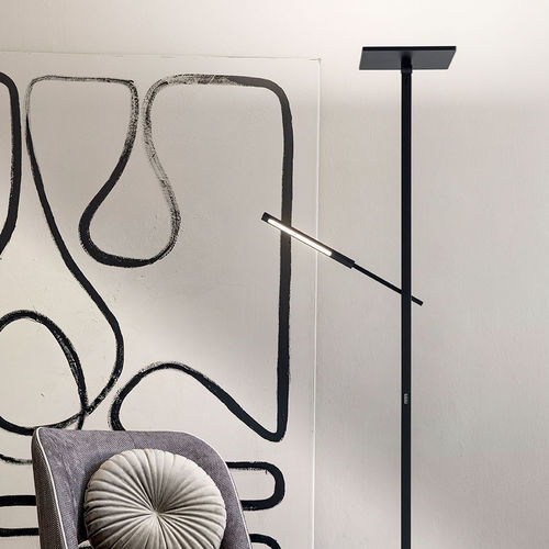 Floor-standing lamp - IDEAL - Fabas Luce - metal / methacrylate / contemporary