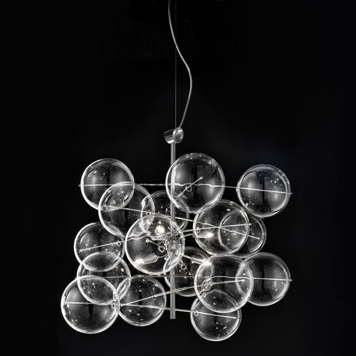 Pendant lamp - ATOM - METAL LUX - glass / contemporary / corded