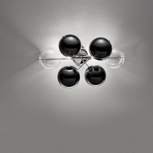 Contemporary wall light - ATOM - METAL LUX - indoor / glass / spherical