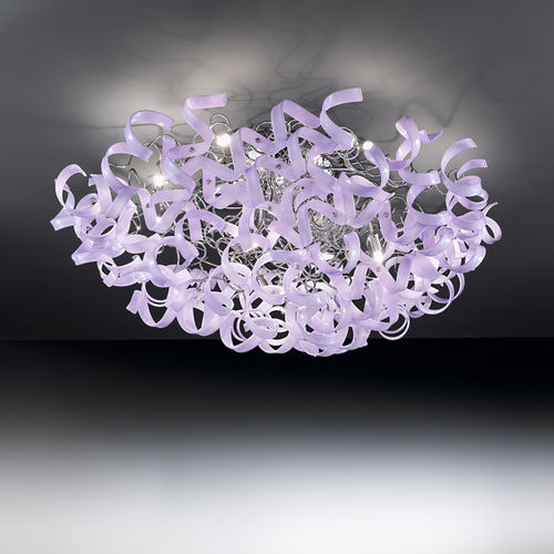 Contemporary ceiling light - ASTRO - METAL LUX - glass / metal / halogen