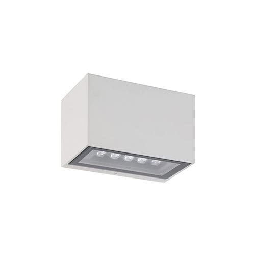 Contemporary wall light - GEKO 5 - L&L Luce&Light - outdoor / tempered glass facing / aluminum