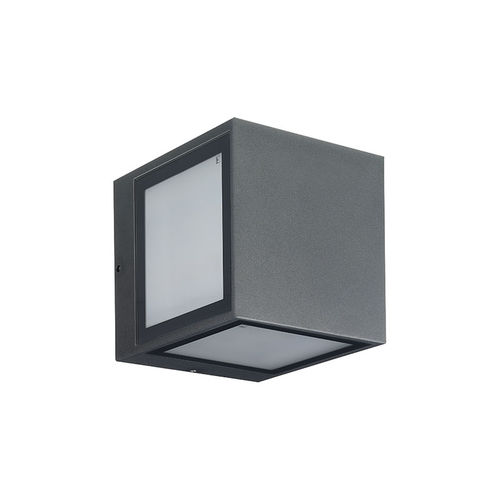 Contemporary wall light - KOCCA 3 - L&L Luce&Light - outdoor / tempered glass facing / aluminum