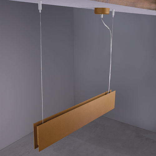 Hanging light fixture - BERICA S 2 - L&L Luce&Light - LED / rectangular / IP40