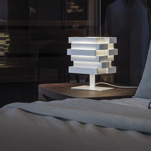 Bedside table lamp - ESCAPE - Karboxx - painted aluminum / contemporary / corded