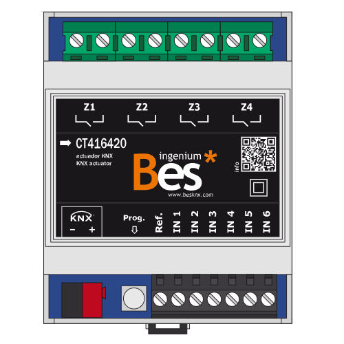 KNX blind actuator - 6E4S-16A-K - Ingenium - BES KNX - commercial / DIN rail / indoor