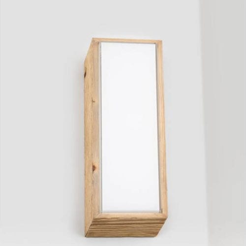 Contemporary wall light - DIVETRO 33 - Engi Lighting - indoor / glass / wood