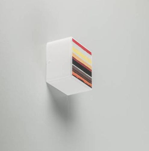 Contemporary wall light - COLORVETRO 9 - Engi Lighting - indoor / glass / square
