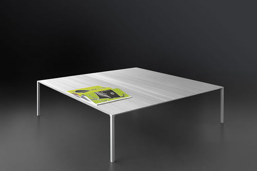 Contemporary coffee table - JOVI LOW - MAOLI - aluminum / square / home