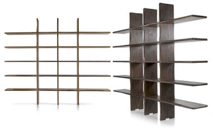 Contemporary shelf - BOKIKO - MAOLI - wooden / white
