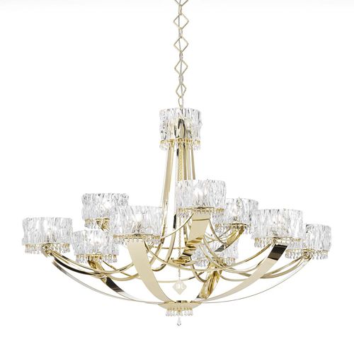 Traditional chandelier - CRYSTAL BLADE  - iDL - Murano glass / metal / 1 light