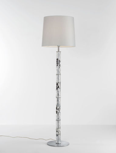 Floor lamp - BAMBOO - iDL - metal / Murano glass / fabric