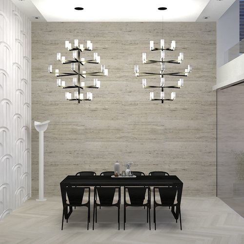 Contemporary chandelier - JIL BIG - Axis 71ba - metal / commercial / with lamp shades