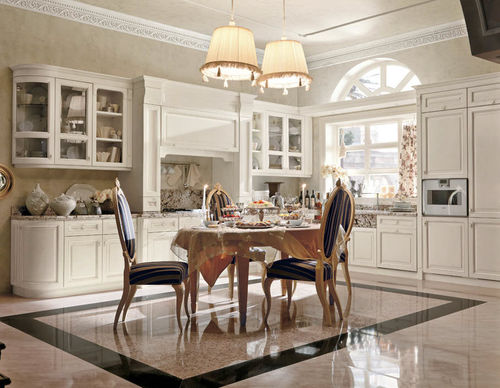 Contemporary kitchen - PALERMO - MARTINI MOBILI - lacquered wood / granite / L-shaped