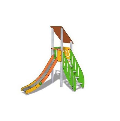Upright slide - TOGO G1054 - TLF srl - for playground / HPL / aluminium