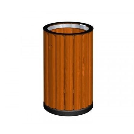 Public trash can - ANDRIA  - TLF srl - floor-standing / metal / wooden