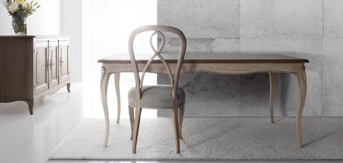 Classic dining table - AIMEE - Flai - wooden / patinated wood / rectangular
