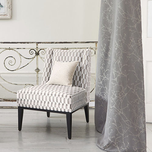 Upholstery fabric - ORNARE : ARBOR - ROMO - for curtain / patterned / cotton