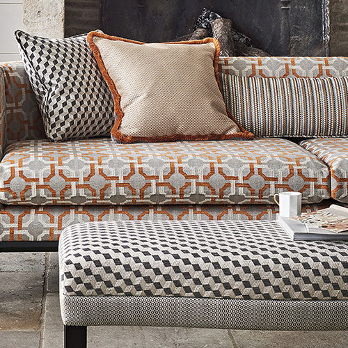 Upholstery fabric - ORTON : DANBY - ROMO - for curtain / geometric pattern / polyester