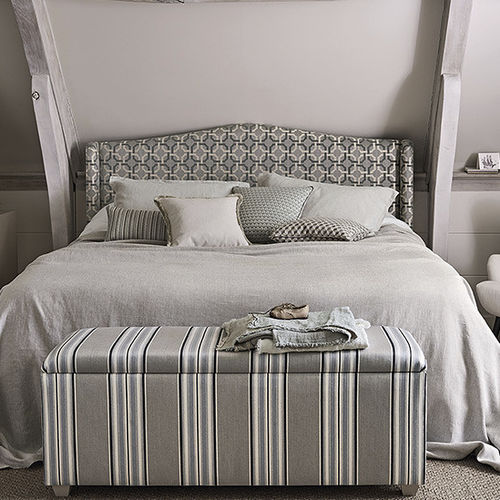 Upholstery fabric - ORTON : BURFORD - ROMO - for curtain / striped / polyester