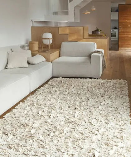 Contemporary rug - Little Field of Flowers - nanimarquina - plain / felt / rectangular