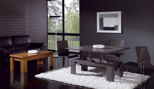 Contemporary coffee table - FANY - Tadel Grup - wooden / rectangular / adjustable-height