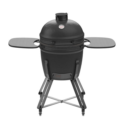 Charcoal barbecue - Kamal 60/XL matte - BARBECOOK - on casters / stainless steel / ceramic