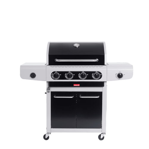 Gas barbecue - Siesta 412  - BARBECOOK - on casters / metal / with storage compartment