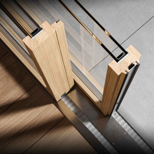 Magnetic sliding system - NØFORCE - CARMINATI SERRAMENTI. - wooden / door / window