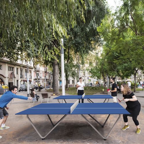 Outdoor ping pong table - TOPSPIN - CITY DESIGN - contemporary / for school / for university